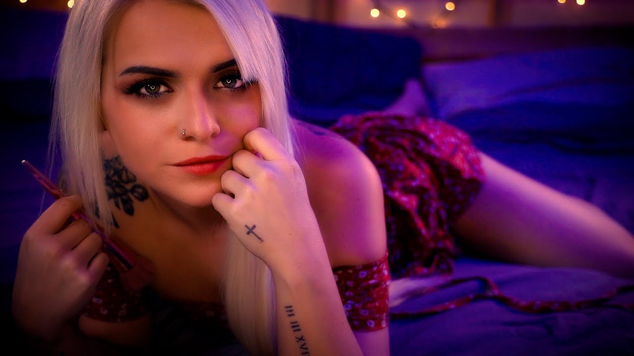 Girlfriend Helps You Relax & Get To Sleep ASMR | Massage, Personal Attention, Up Close Face Touching