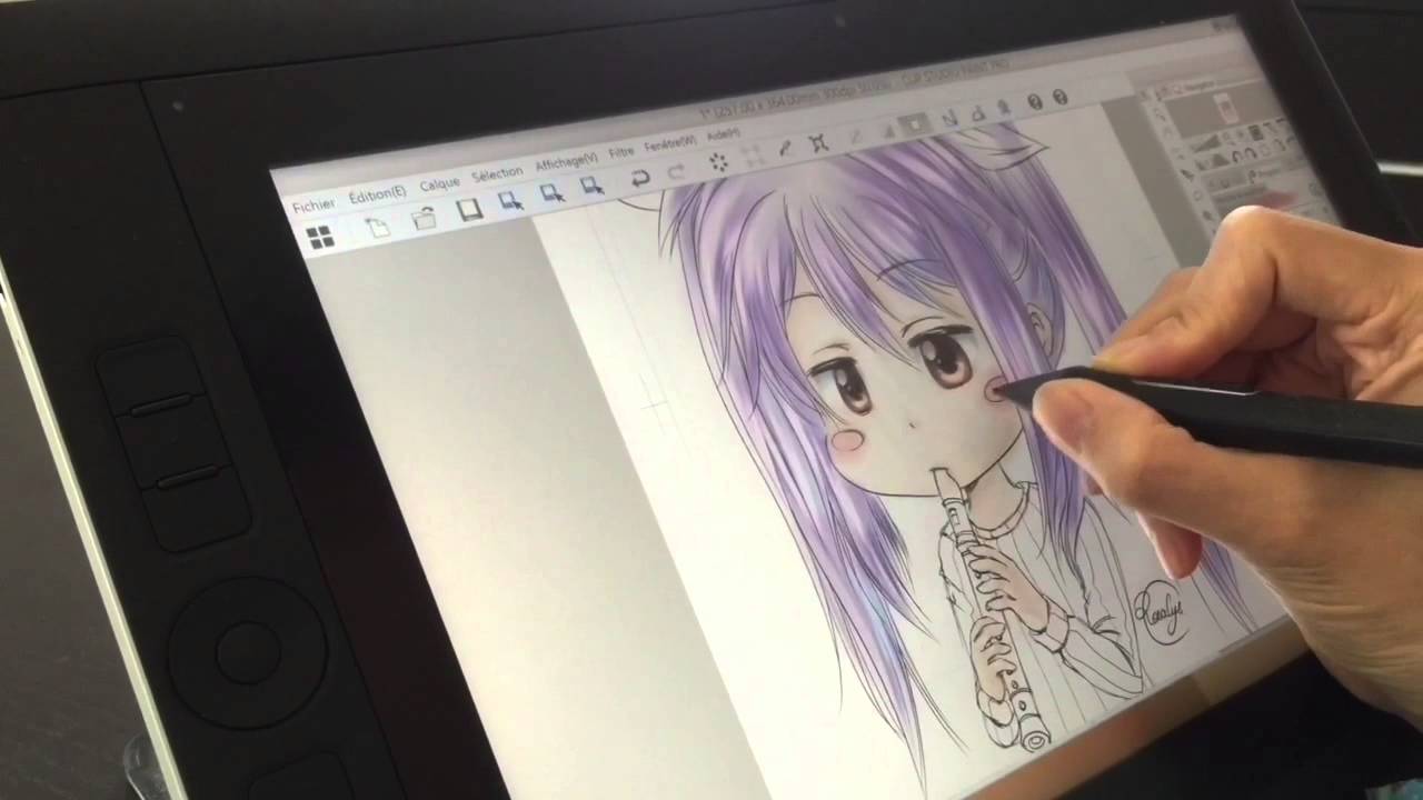 Rosalys coloring step#2 Renge - Non Non Biyori - with Wacom Cintiq Companion 2 & CLIP STUDIO PAINT