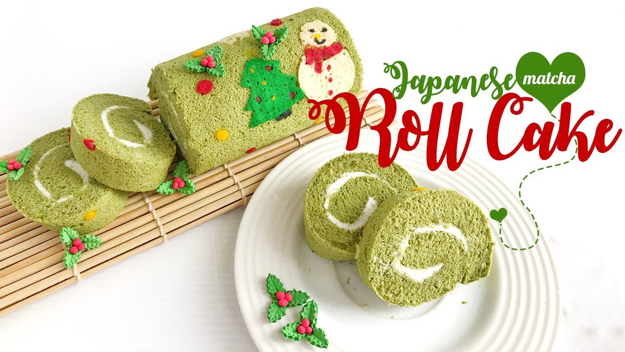 Japanese Matcha Roll Cake (Super Soft & Moist)