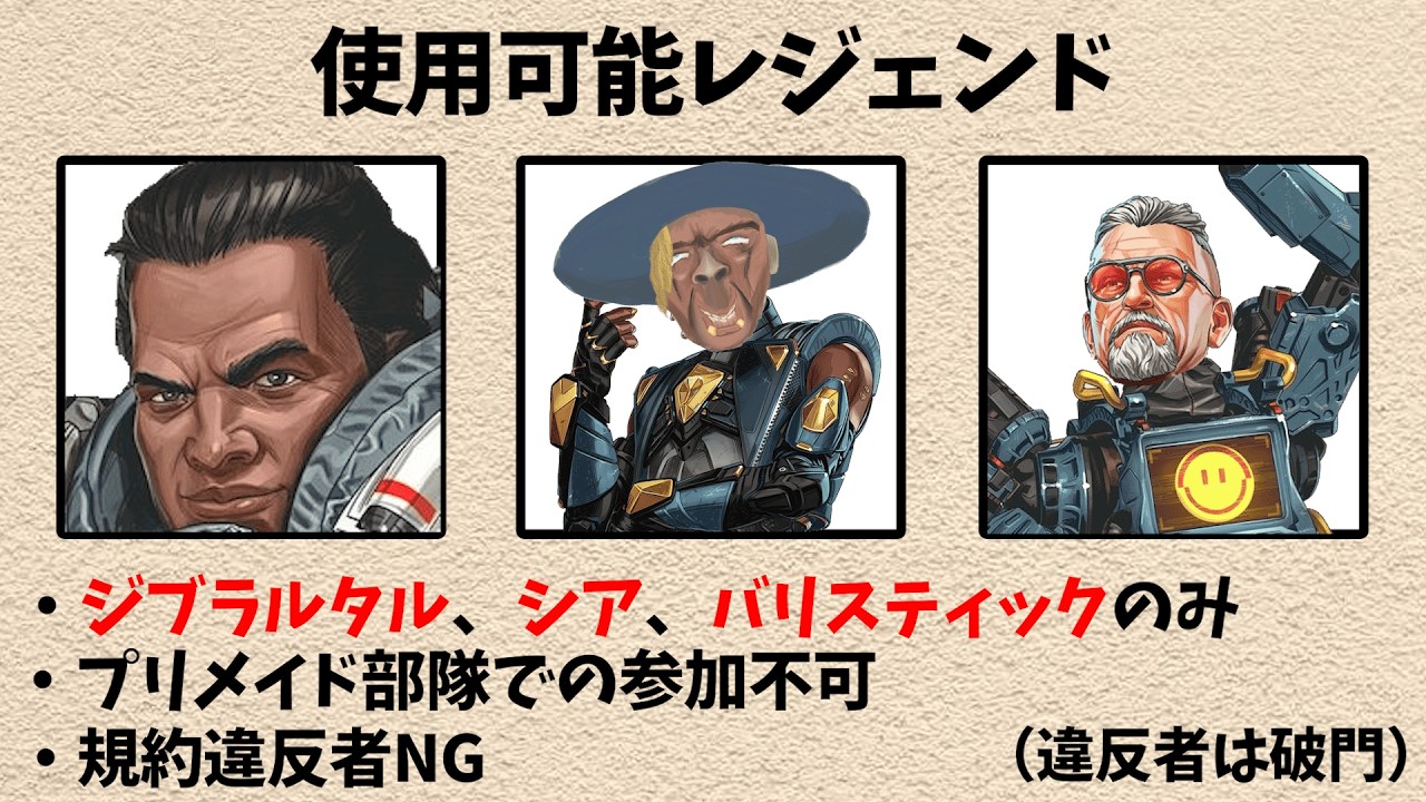 第３７回タケゾーCUP　参加型カスタム  ※ルール概要欄【APEX】