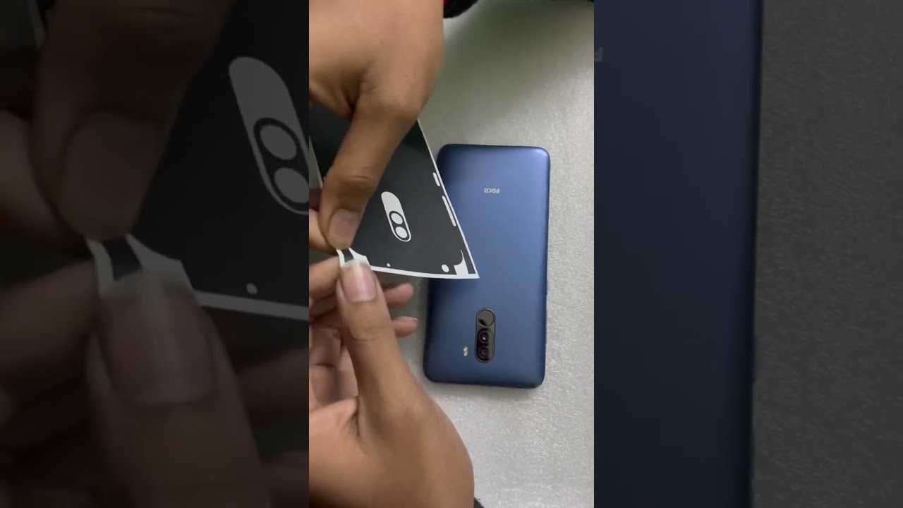 Poco F1 lather skin #shorts #youtubeshorts #pocof1 #xiaomi #redmi