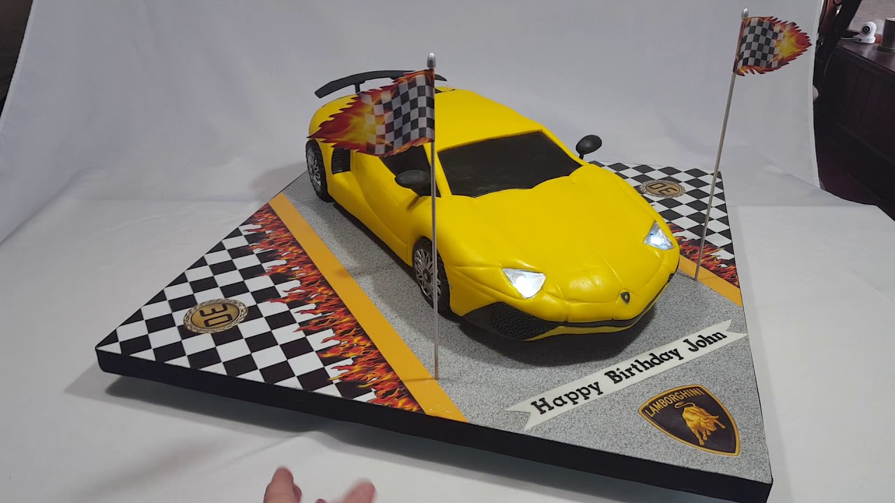 Lamborghini Car Cake
