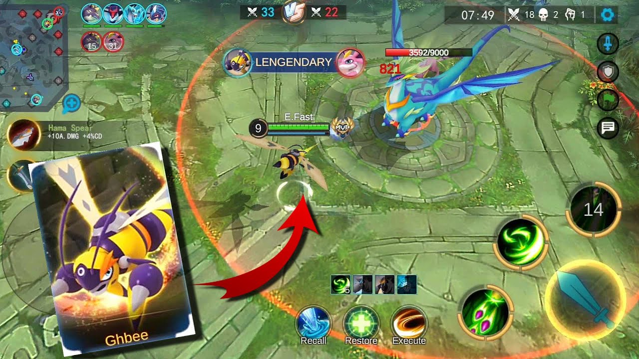 GHBEE ADC PERFECT BUILD | SPRITE LEGENDS
