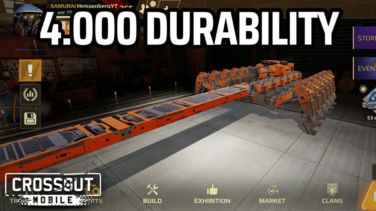 4.000 Durability + White Weapon • Sword Build #2 • Crossout Mobile