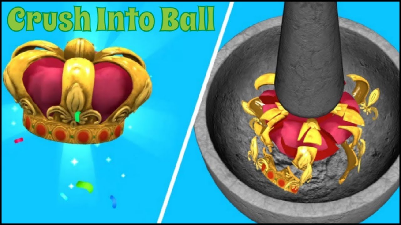 Crush Into Ball | Satisfying ASMR Mobile Games | Relaxing Video
