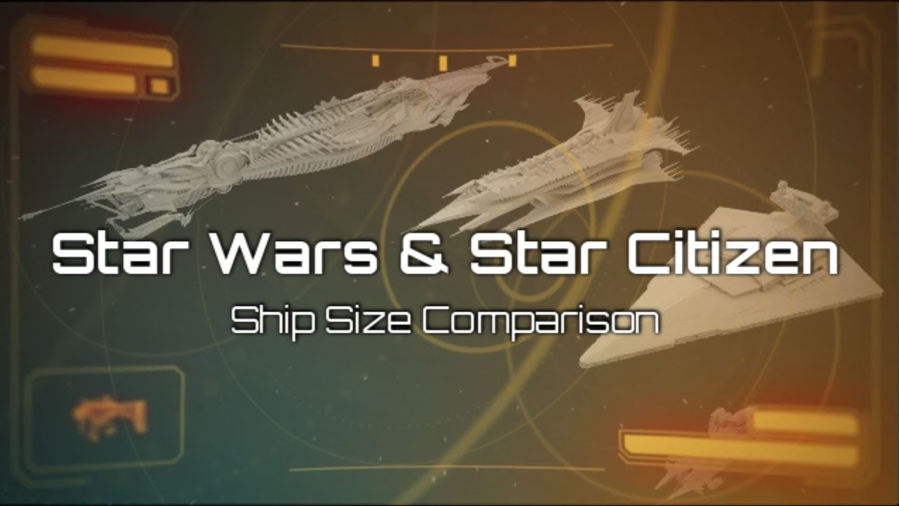 Star Wars & Star Citizen Ship Size Comparison