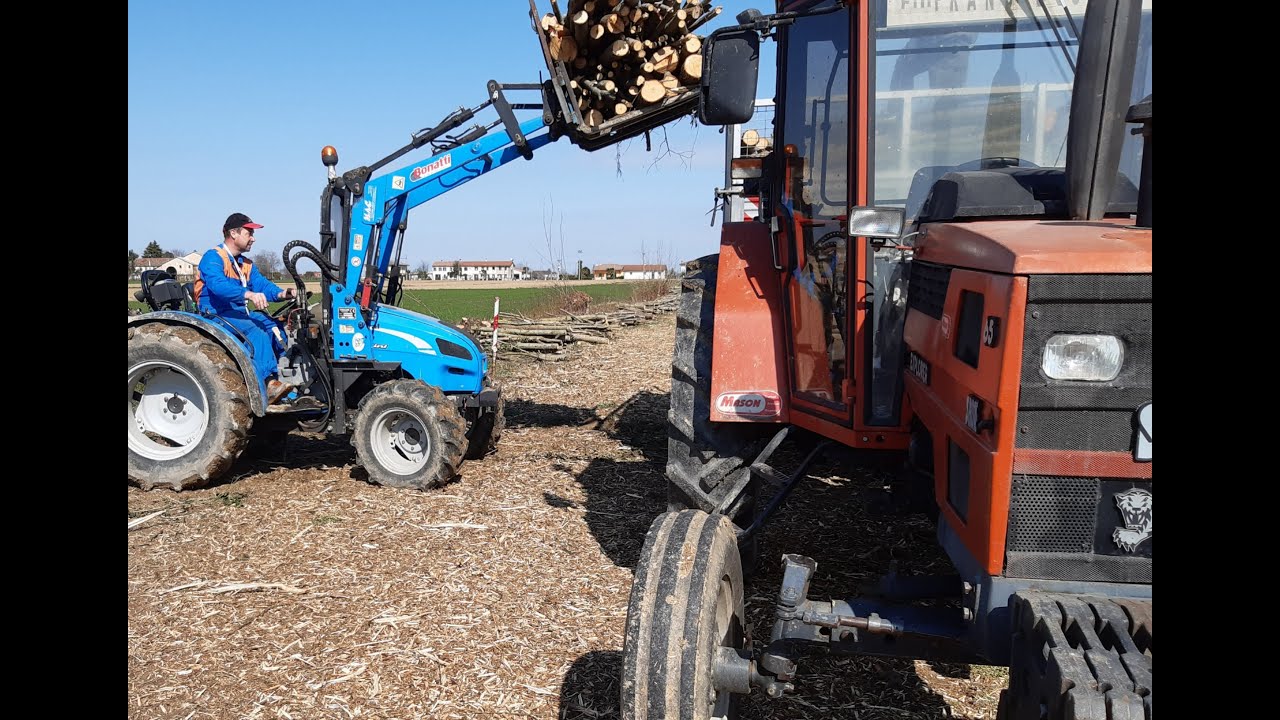 LANDINI MISTRAL 50 CARICO LEGNA | SAME EXPLORER 65 TRASPORTO