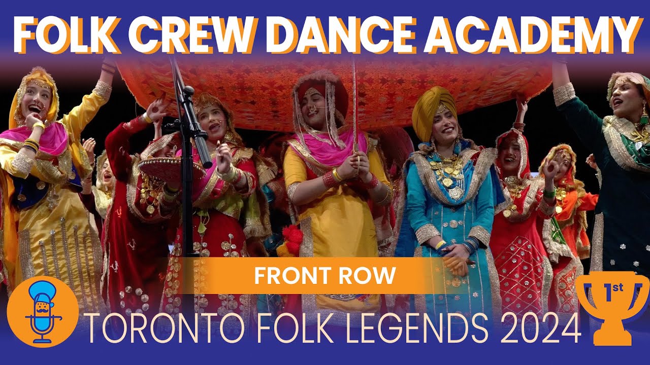 Folk Crew Dance Academy Giddha LIVE | 1st Place | Toronto Folk Legends 2024 | Front Row 4K