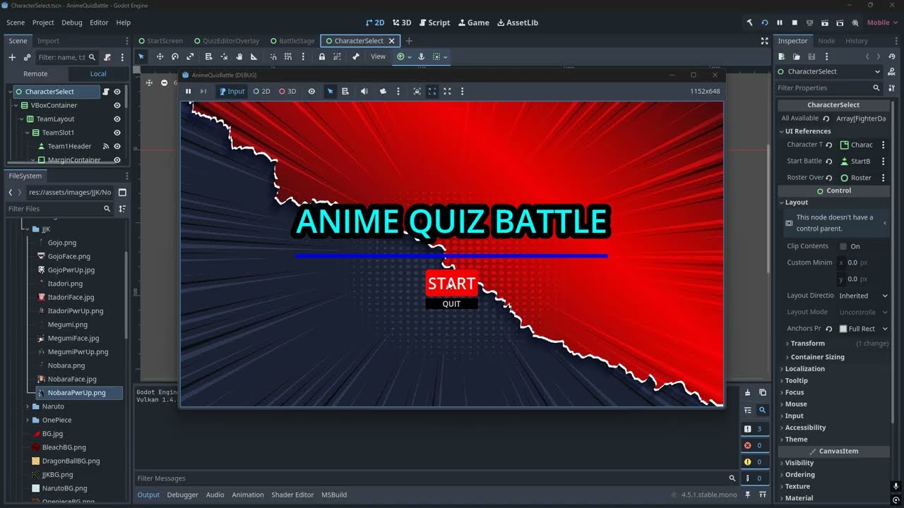 Anime Quiz Battle Game