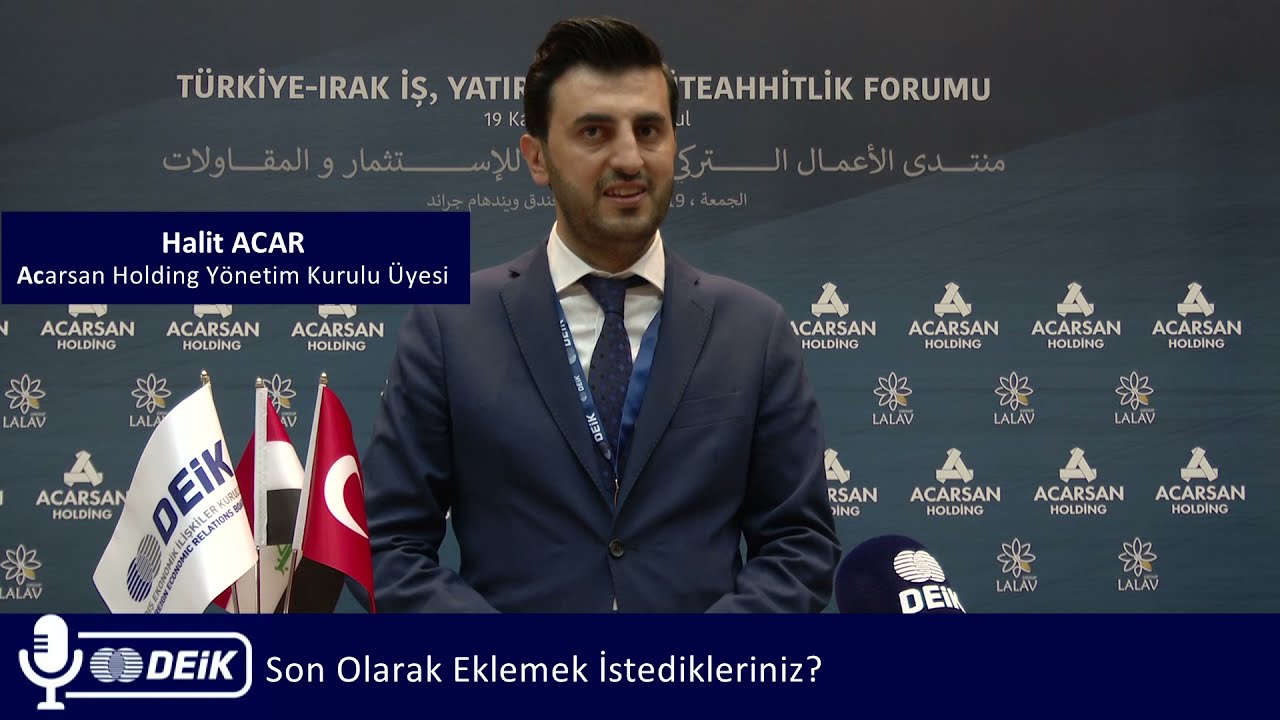 MAVİ MİKROFON | ACARSAN HOLDİNG YK &Uuml;YESİ HALİT ACAR