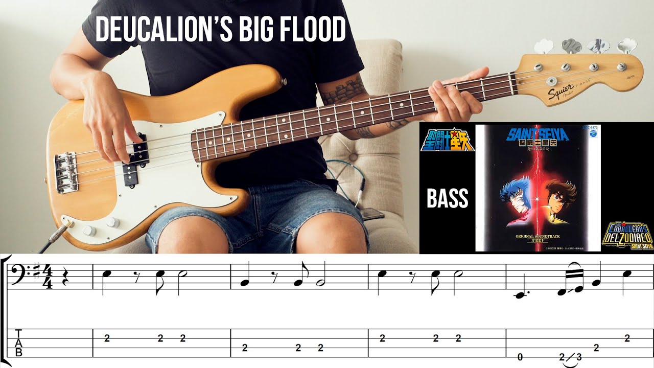 Deucalion's Big Flood - Bass Cover (Saint Seiya)