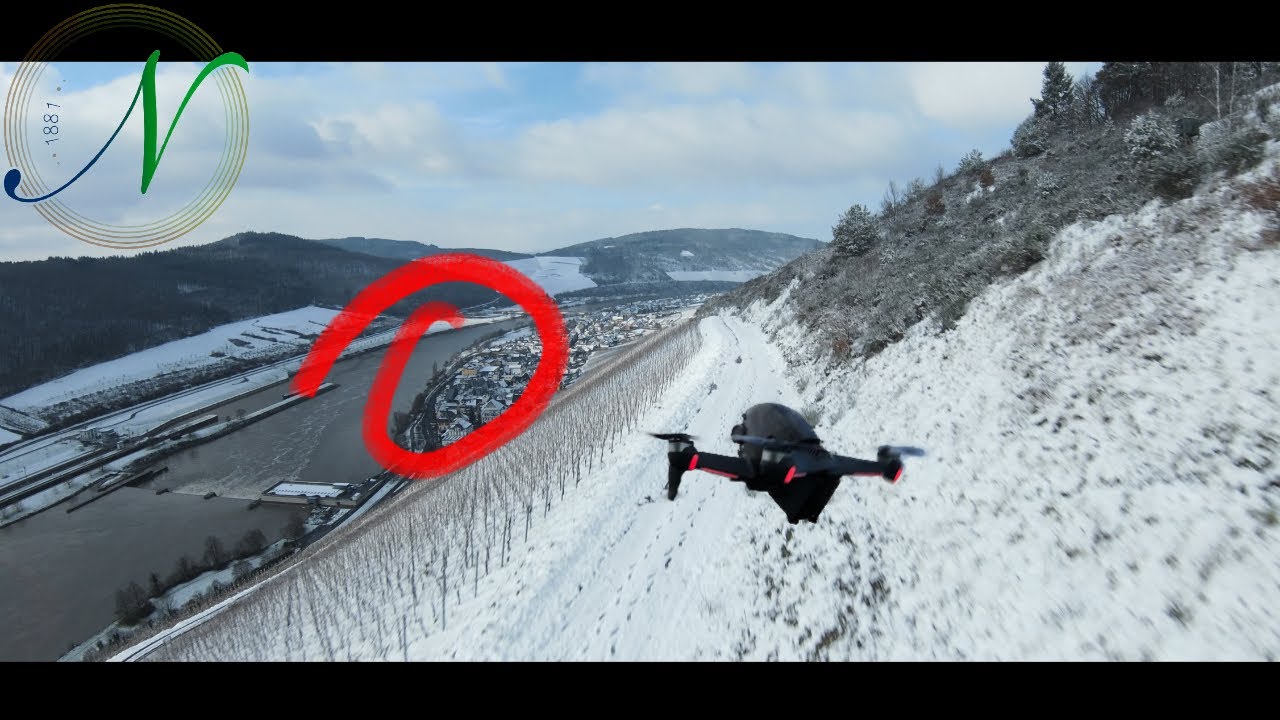 Zeltingen-Rachtig Weinberge im Winter 23 FPV