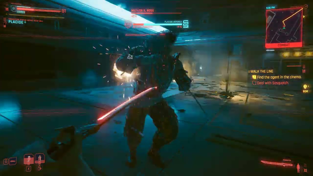 CYBERPUNK 2077 2.0 - SASQUATCH (MATILDA) BOSS FIGHT - KATANA MELEE