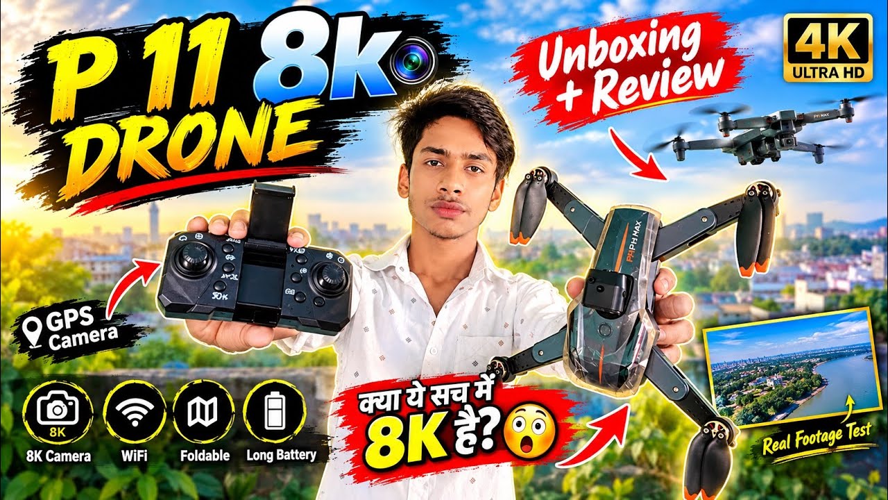 P11 Pro Max Drone - Unboxing the iPhone of Drones
