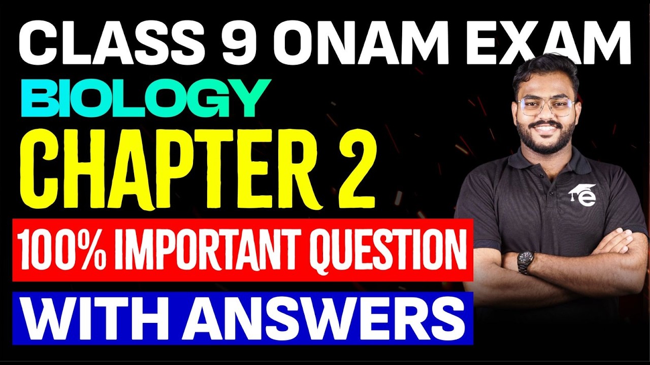 Class 9 Onam Exam| Biology| Chapter 2 100% Important Questions With Answers | Eduport Class 9