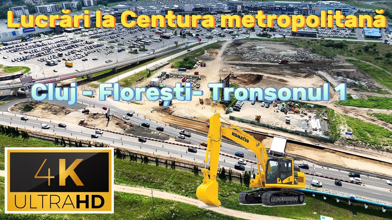 Lucrări la Centura metropolitană a Clujului, tronsonul 1 - Cluj - Floresti, zona Polus,Vivo