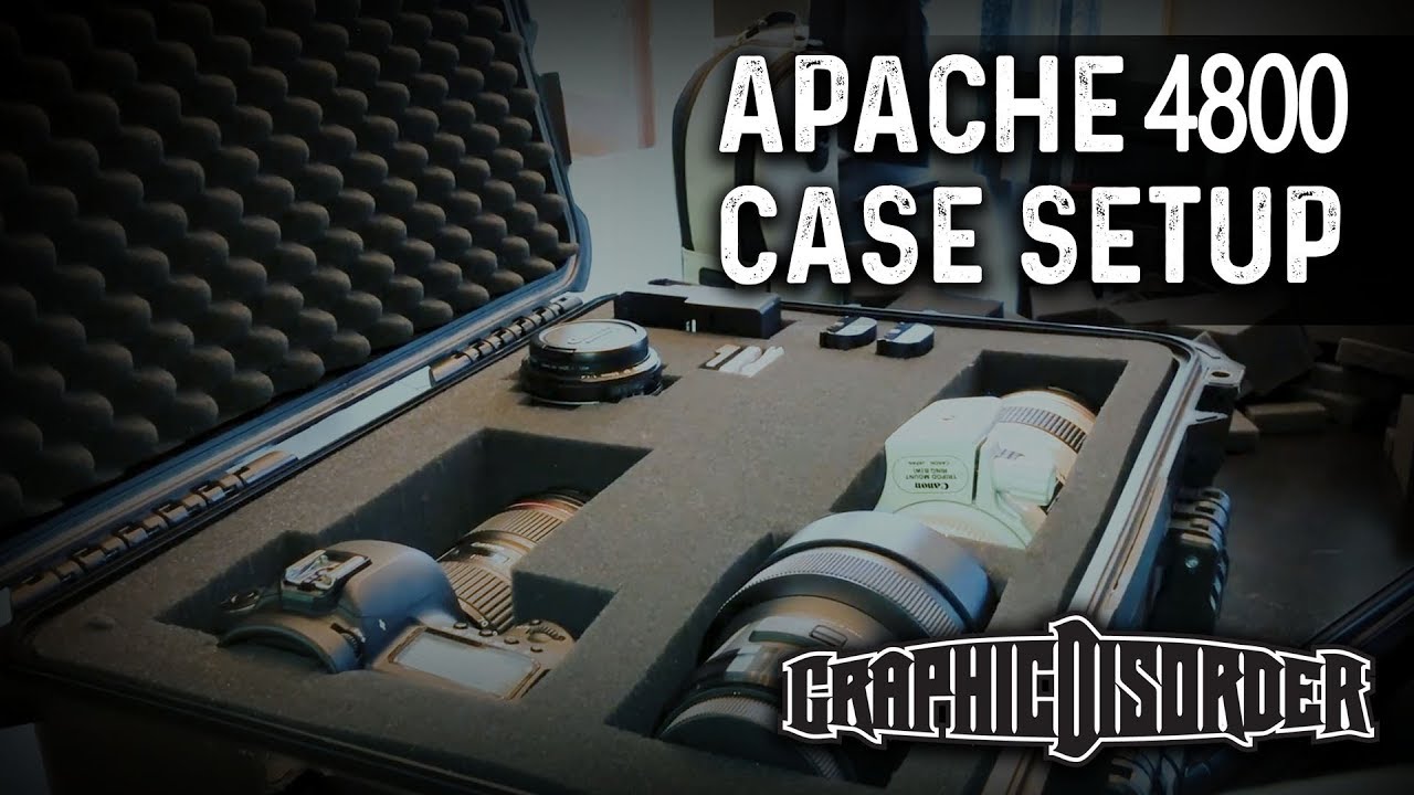 Setting up an APACHE 4800 camera case from Harbor Freight