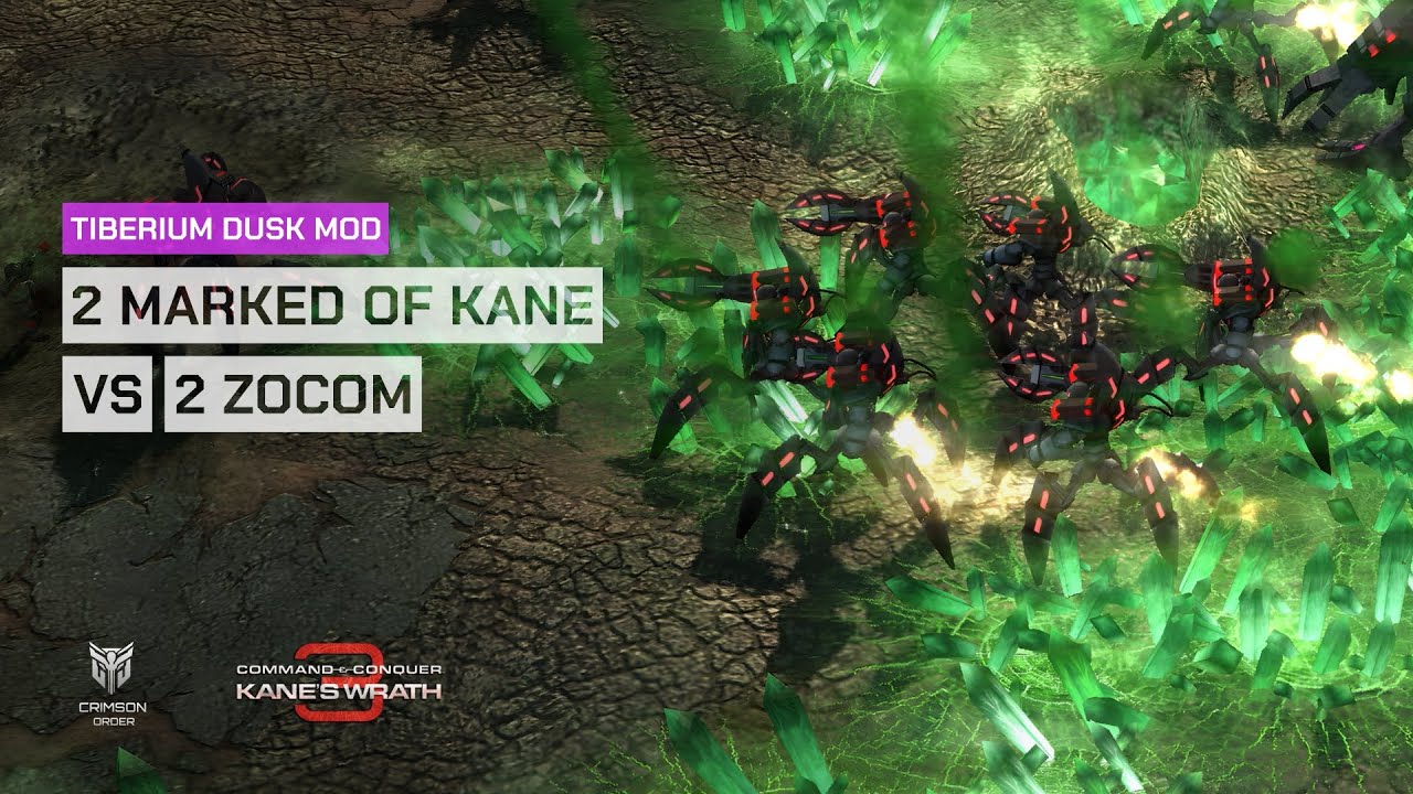 Kane's Wrath [Tiberium Dusk Mod] - 2 Marked of Kane vs 2 ZOCOM Brutal AI
