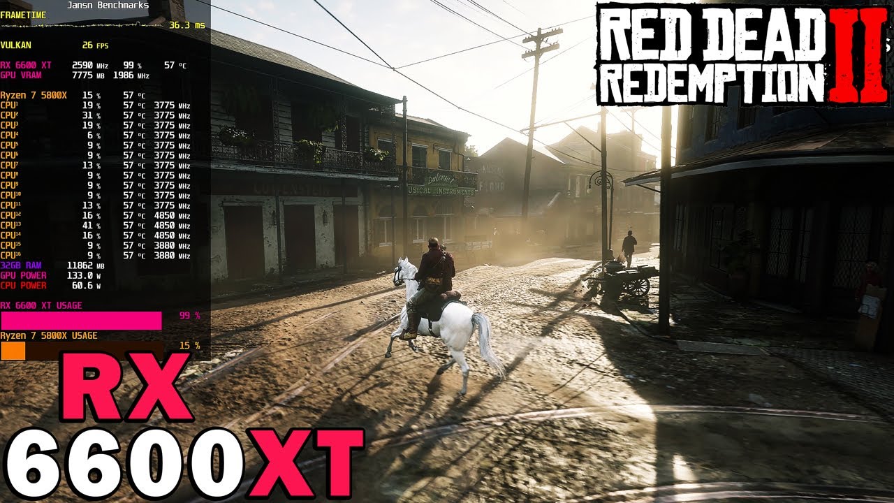Red Dead Redemption 2 | RX 6600 XT | Ryzen 7 5800X | 4K - 1440p - 1080p | ULTRA & HUB Settings