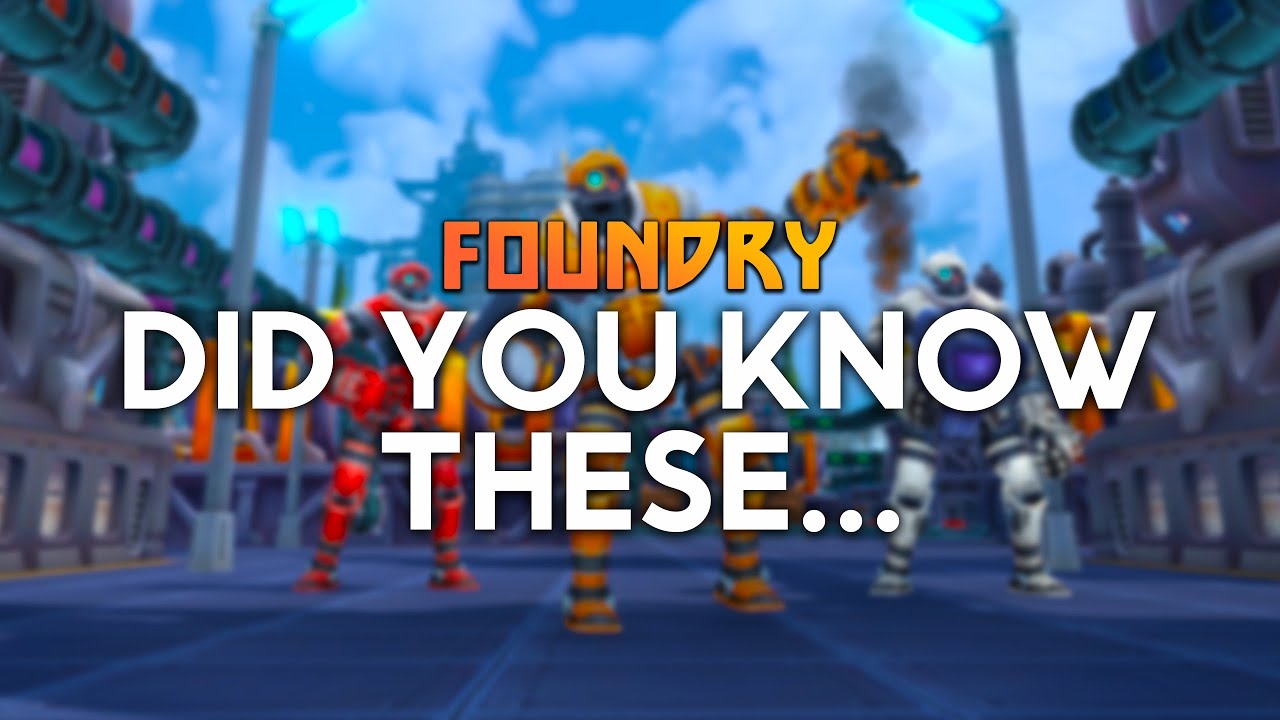 BEGINNER TIPS in FOUNDRY?