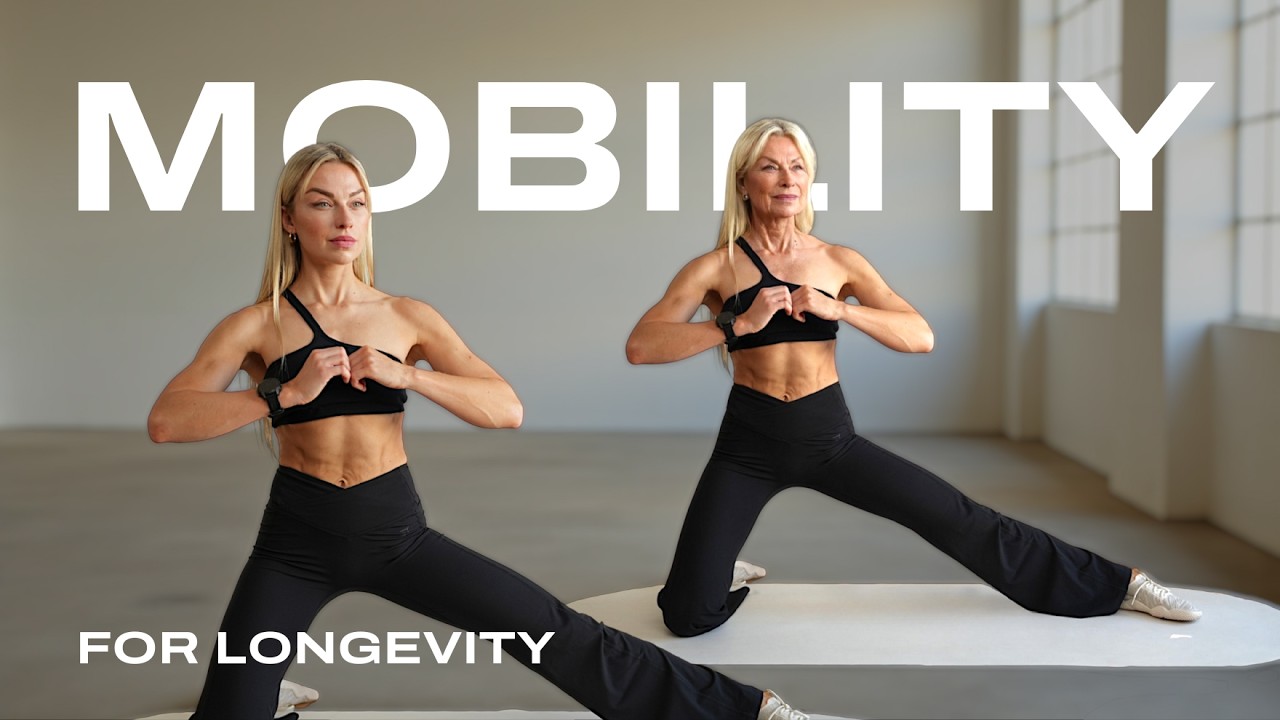 25 Min. Full Body Mobility Workout to get strong and flexible | The Longevity Plan Day 2