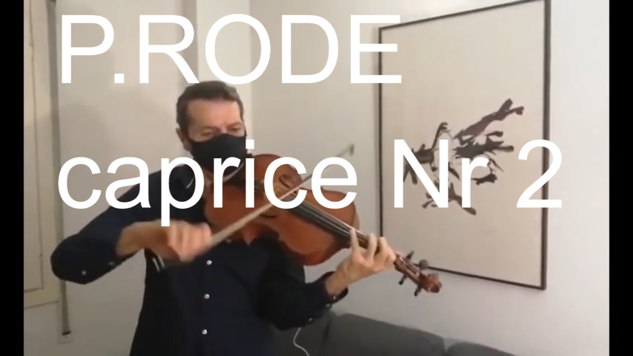 🩸PIERRE RODE,  caprice Nr 2, for viola, original for violin, FLETA PASCUAL, violist
