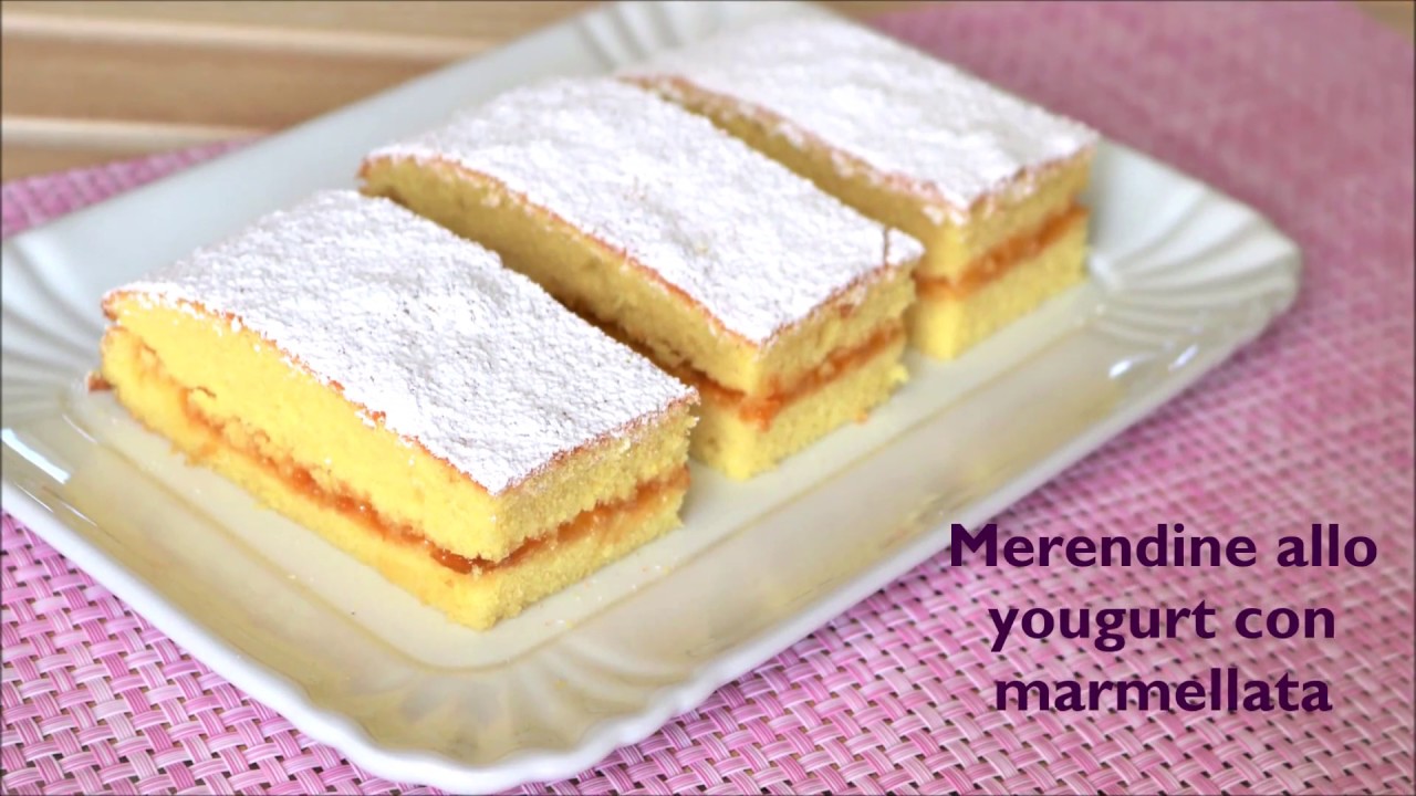 MERENDINE allo yougurt con marmellata | ricetta facile | merendine fatte in casa | snack homemade