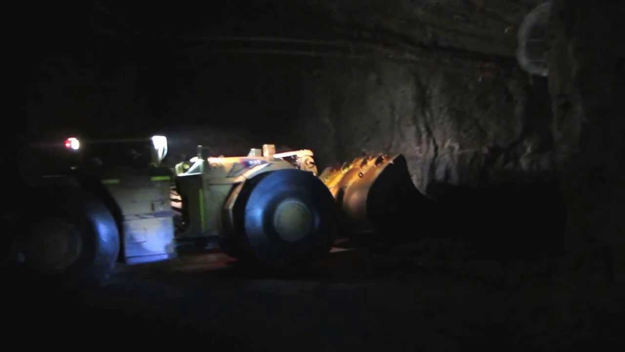 CAT R1700 loading AD45B underground 1st bucket