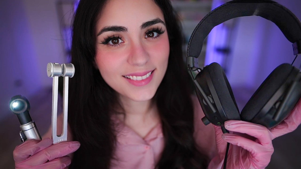 ASMR Detailed Ear Exam | Otoscope, Ear Cleaning & Hearing Test