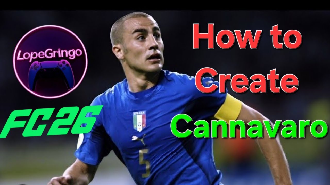 Comment créer Fabio Cannavaro sur Fc26