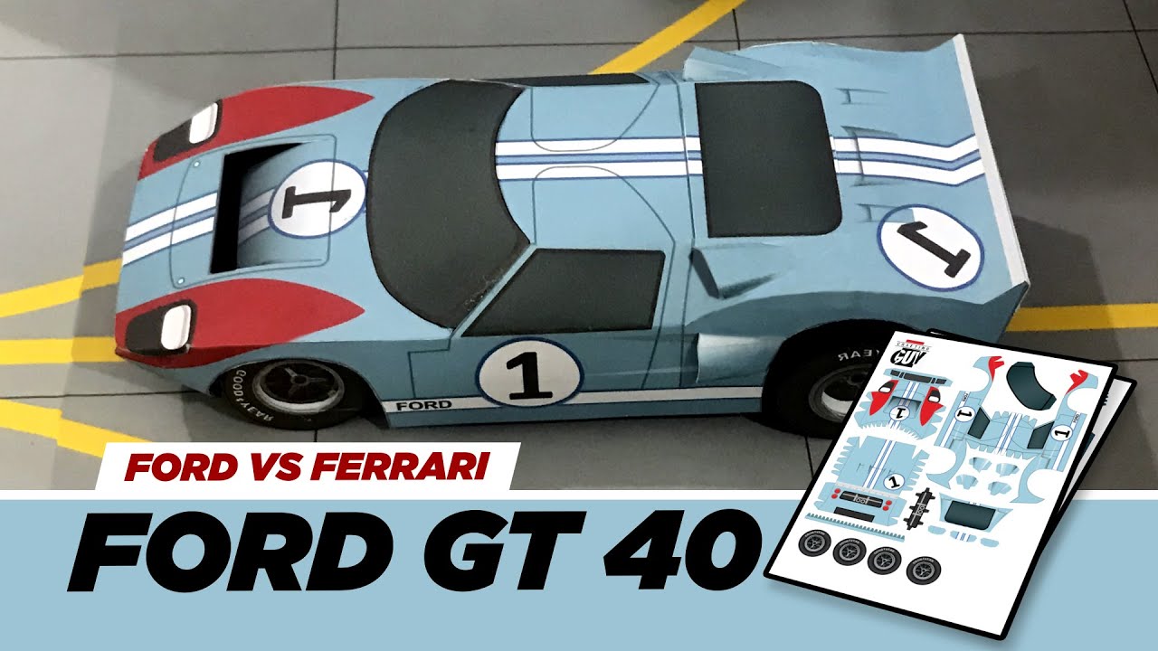 Paper Craft | How to make sports car at home | DIY Ford GT40 | DIY Racing car | Homemade DIY Models