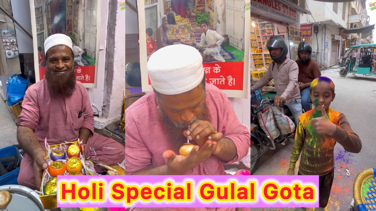 HOLI Special Gulal Gota making in Jaipur 😍😍 Old Traditional Rajasthani Holi special 🎨🌈