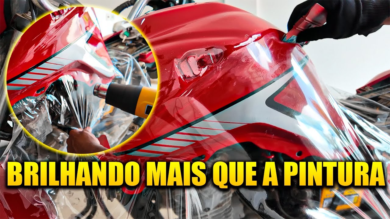 COMO ENVELOPAR TANQUE DE MOTO REPINTADO DICA DE ENVELOPAMETO