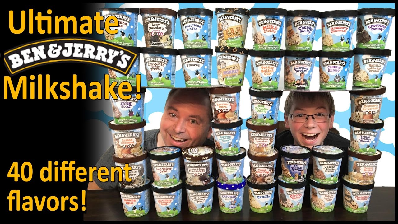 Ultimate Ben & Jerry's Milkshake, 40 flavors!! : Crude Brothers