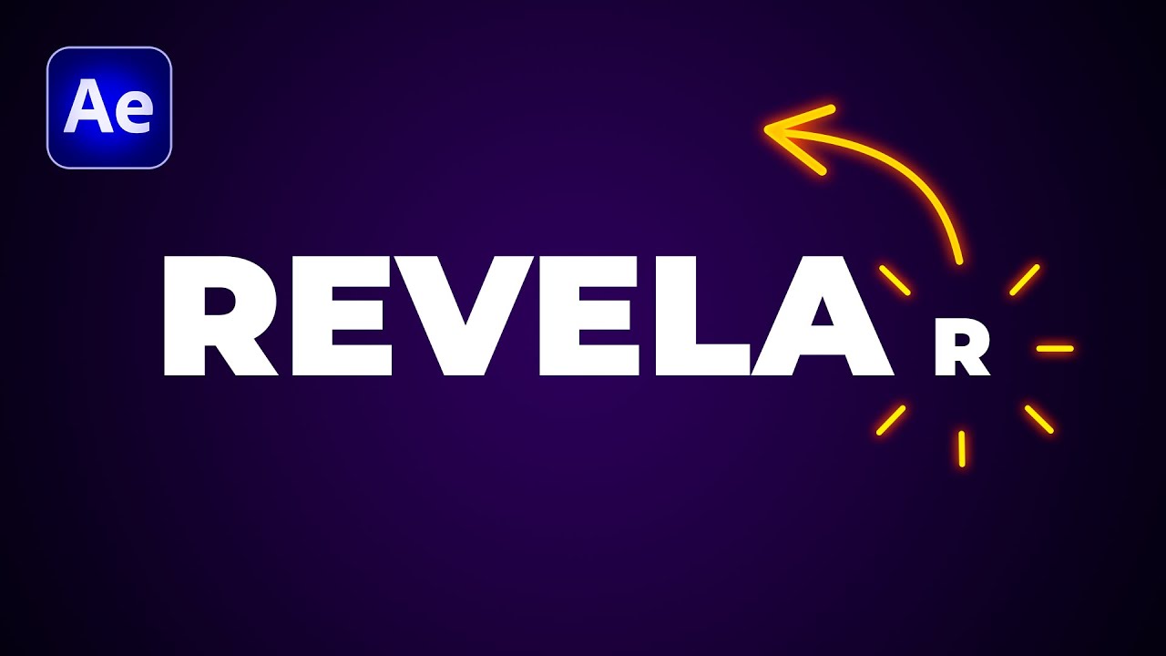 ⬅️ Animar texto REVELANDO LETRAS en movimiento en After Effects