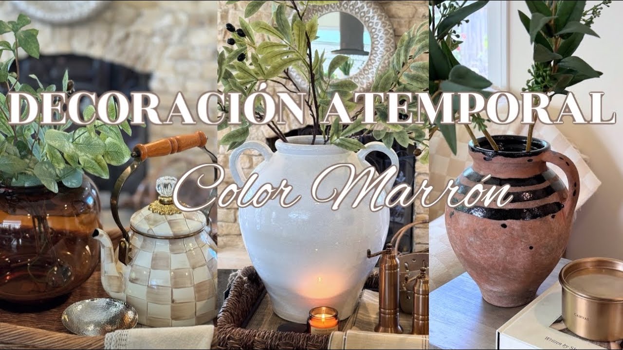 DECORACIÓN ATEMPORAL | DECORACIÓN COLOR MARRÓN | IDEAS DECORACIÓN SALA Y COCINA |  JISULIFE
