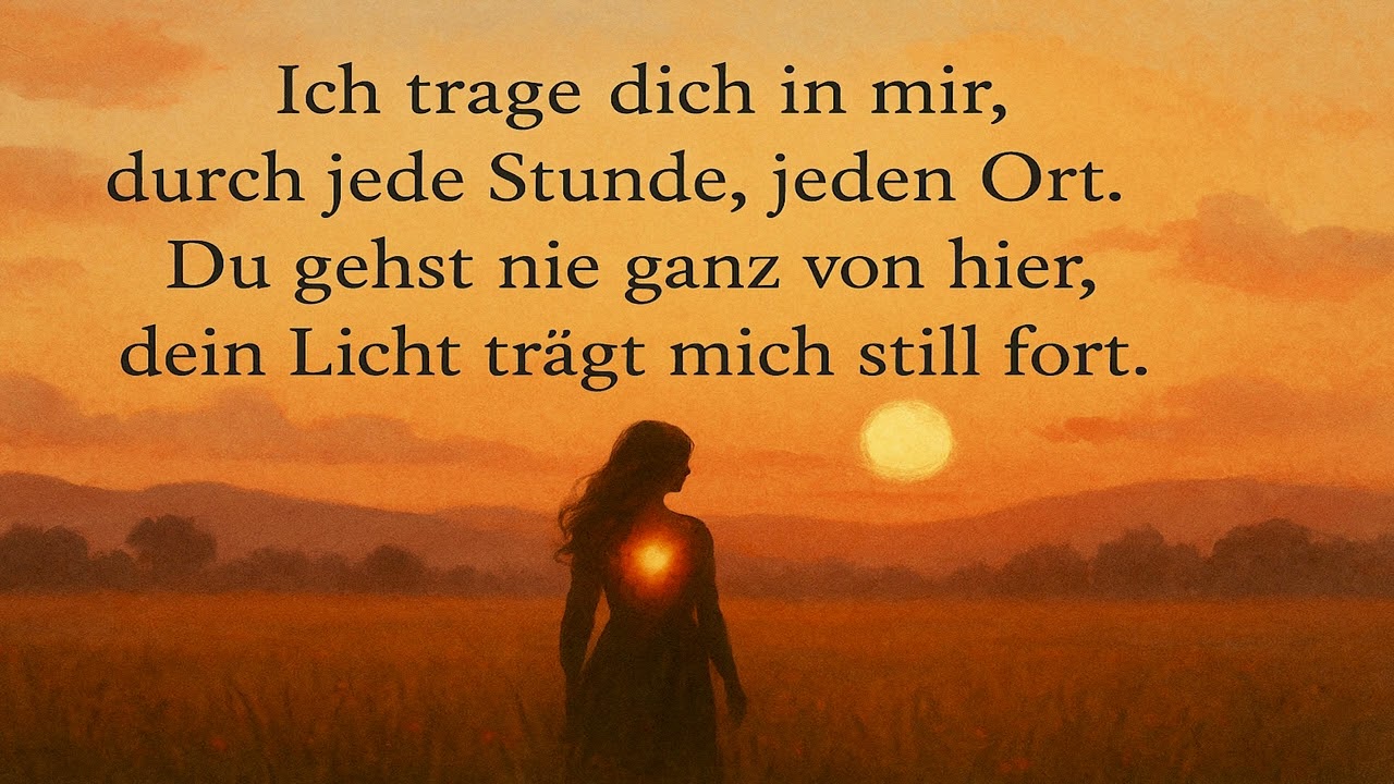 Ich trage dich in mir - Trauerlied - Trauerbegleitung - #TrauernistLiebe