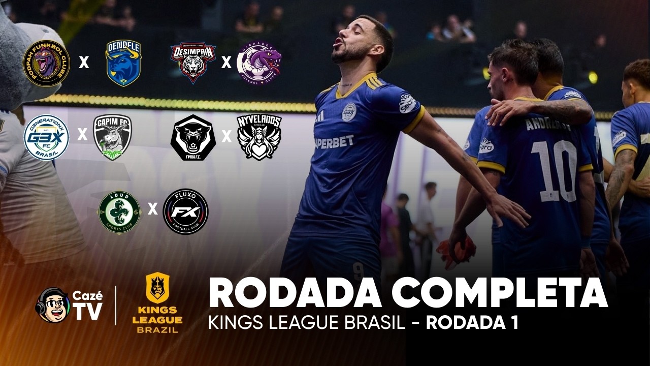 AO VIVO: PODPAH FUNKBOL X DENDELE | KINGS LEAGUE BRASIL 2026 - 2º SPLIT | 1ª RODADA