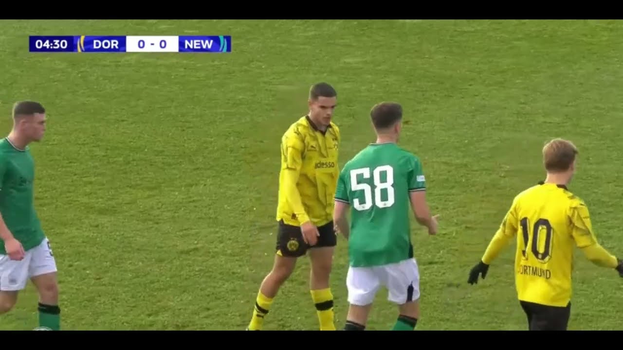 Kjell Wätjen Dortmund u19 vs Newcastle u19 (23.11.07)