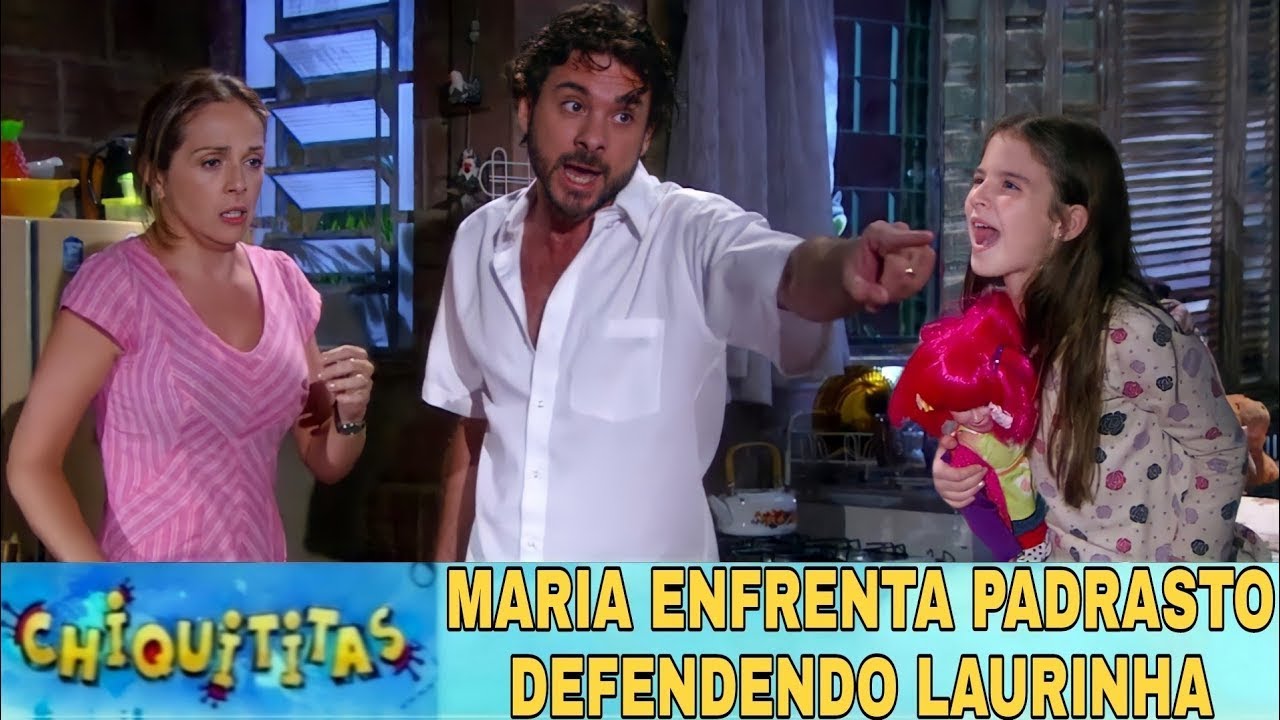 Maria Enfrenta Padrasto Defendendo Laurinha | Chiquititas