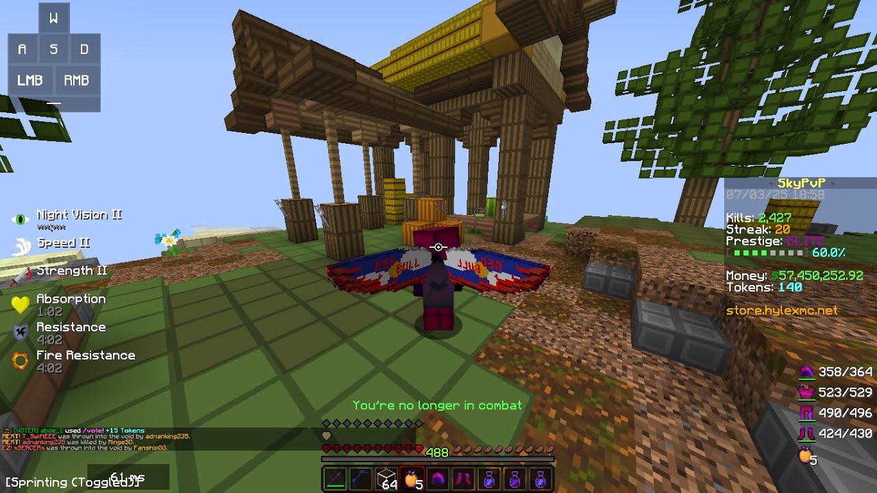 Hylexmc | Skypvp | RedBull Gives WINGS !