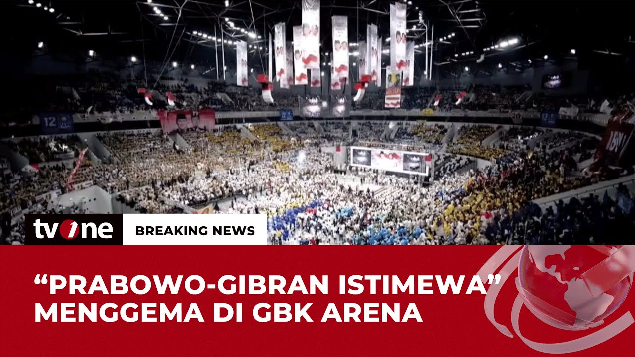 Ribuan Pendukung Prabowo-Gibran Penuhi Indonesia Arena GBK | Breaking News tvOne