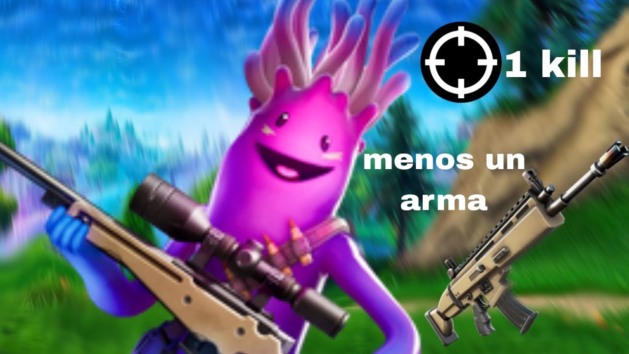 juego fortnite pero por cada kill mi amigo me dice que arma suelto