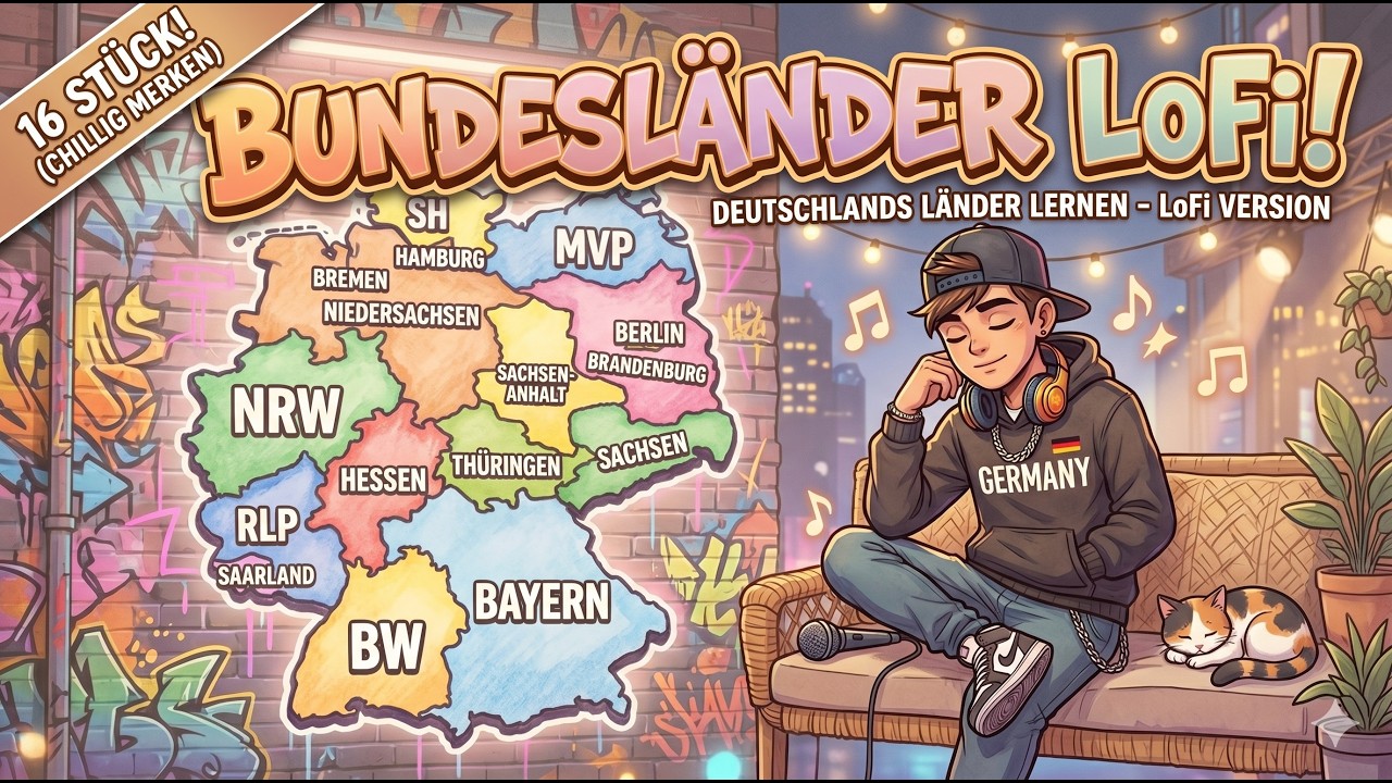 BUNDESLÄNDER | Lo-Fi 🇩🇪 | Alle 16 Länder merken (Ohrwurm-Garantie!)