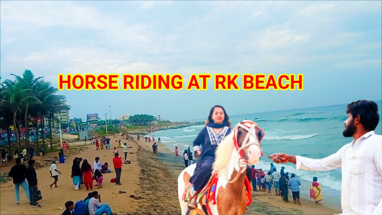  🔴🌊🐎 Horse Riding at RK Beach || Vizag Beach Experience || Beach Vibes ✨