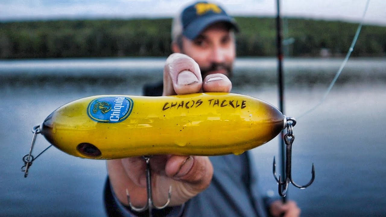 MUSKY FISHING THE NORTHWOODS!! - The Banana Bait Strikes Again for Topwater Muskies