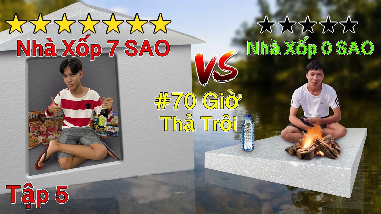 Người Cuối Cùng Rời Khỏi NHÀ BẰNG XỐP 0 Sao vs 7 Sao sẽ Thắng 10 Triệu