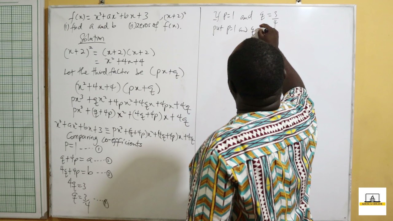 SHS 1 Elective Math - Solving Examples On Polynomial Functions