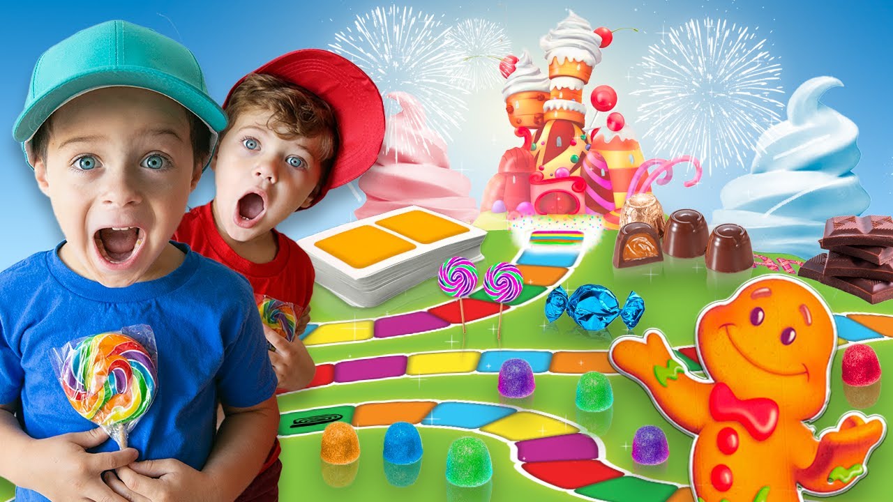 Kids play LIFE size Candy Land! | Mr. Beast Style