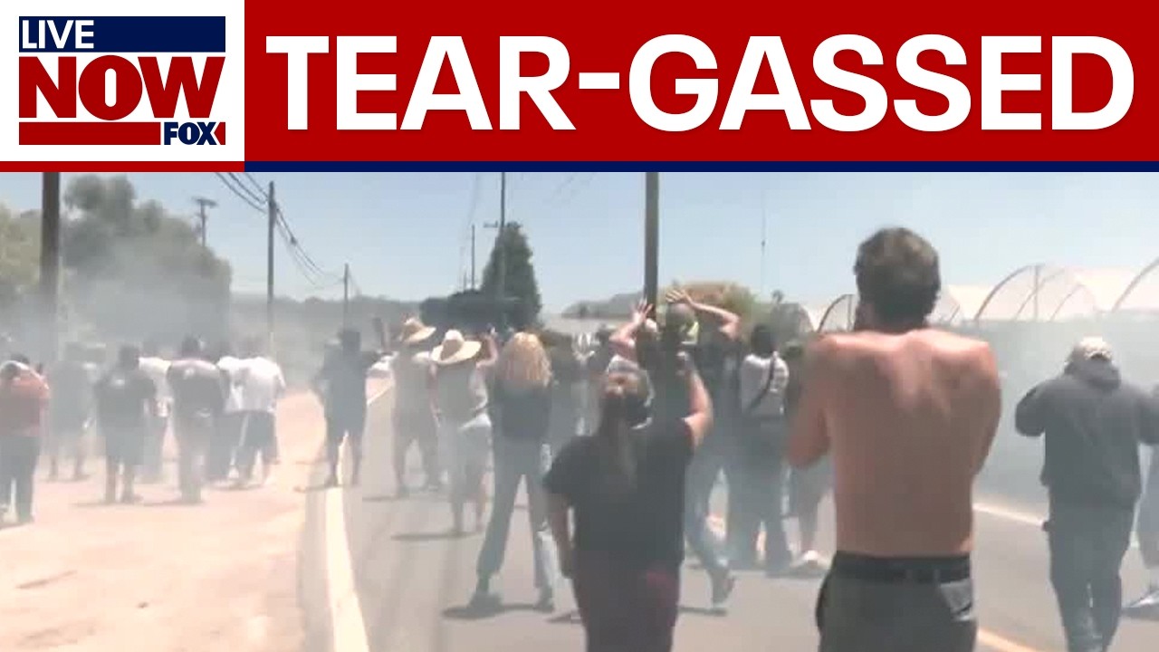 ICE Raids: Protesters tear-gassed by federal agents